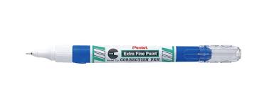 Pentel ZL72 Correction Pen, Blue Pocket, Metal Tip, X-Fine Point (4.2ml)