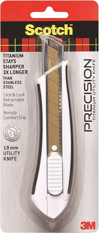 3M Scotch™ Titanium Snap-Off Utility Knife|Large|Silver