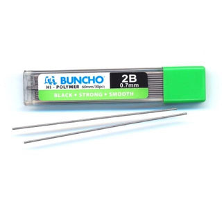 BUNCHO Hi-Polymer Mechanical Pencil Lead 2B 0.7 mm