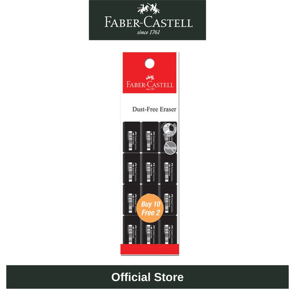 Faber Castell Dust Free Eraser 12 in 1 Buy 10 free 2