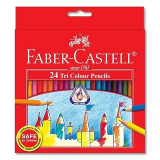 Buy faber-castell-24-tri-colour-pencil Faber Castell Tri-Grip Color Pencils
