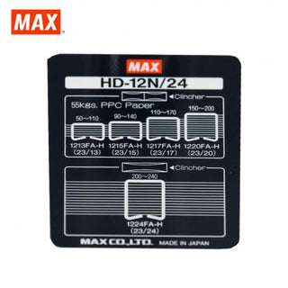 MAX Stapler HD-12N/24 HEAVY DUTY STAPLER