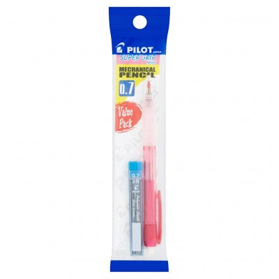 Pilot Supergrip NEON Mechanical Pencil 0.5 & 0.7 with Assorted Colours with Lead