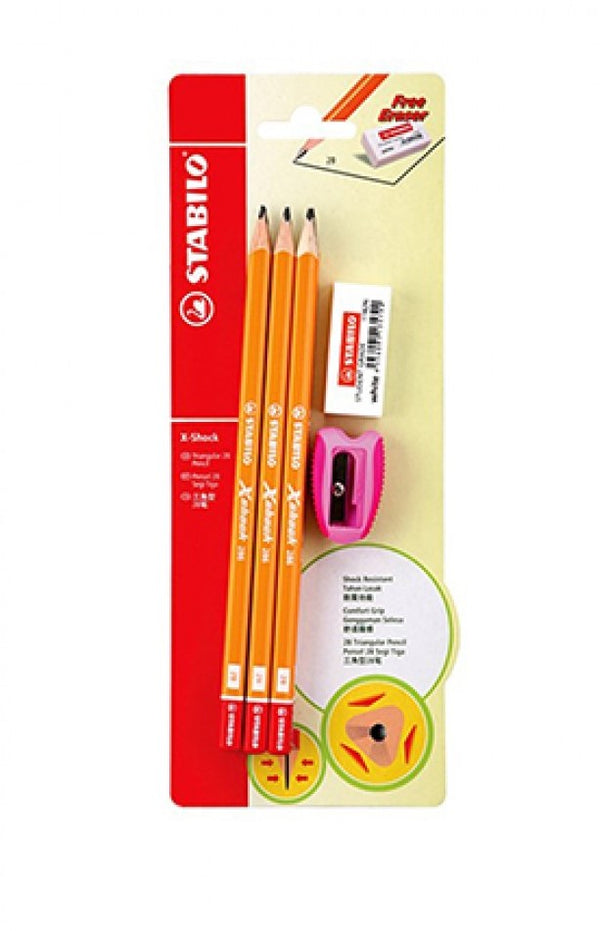 STABILO 2B X-Shock Pencil Set